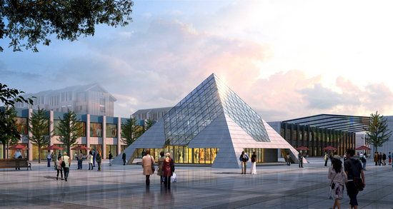 句容金字塔网架